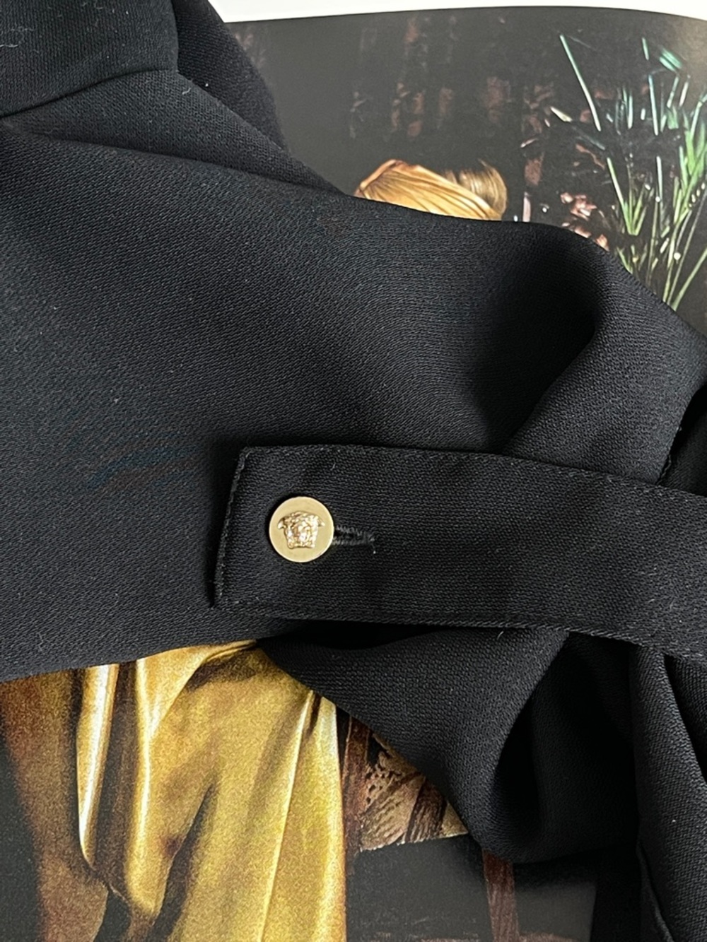 Versace Relaxed Black Blouse sz 38 $995 - Picture 8 of 16